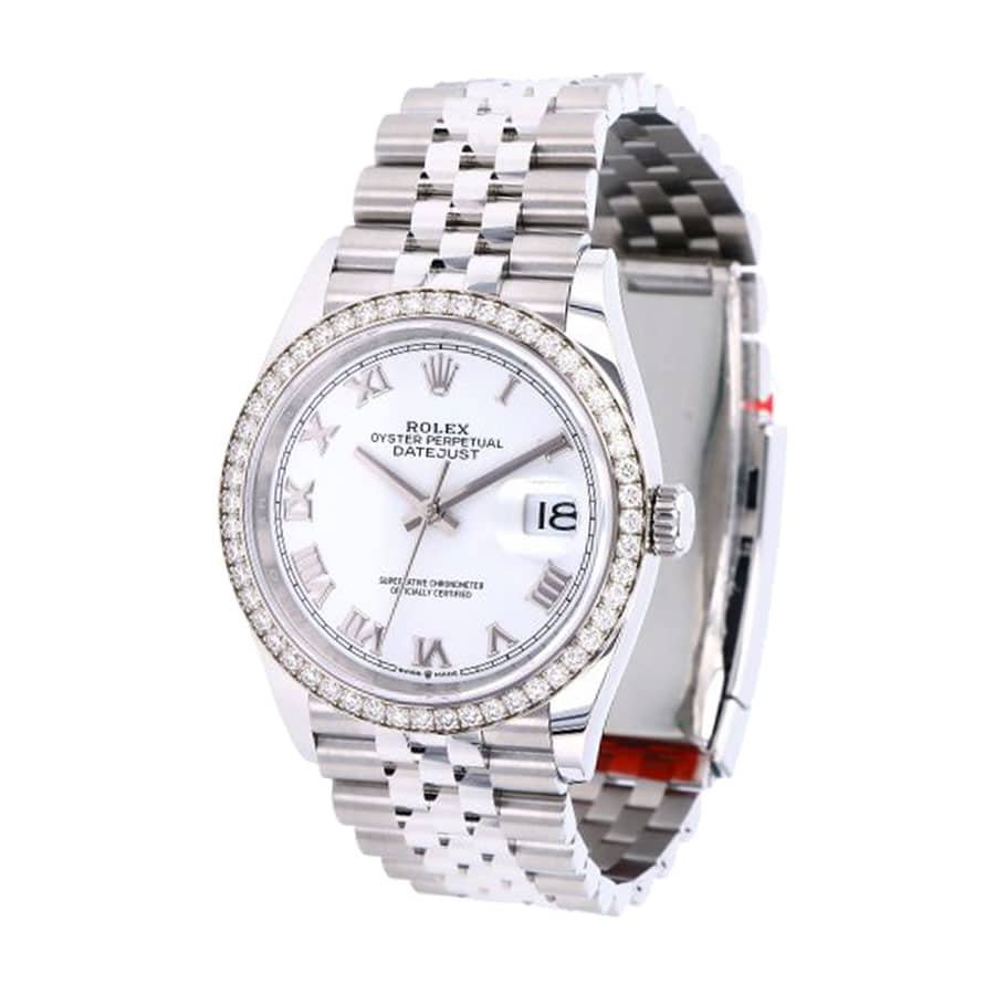 Alternative view of Rolex Datejust 126284RBR ??White Roman Dial?? Ultra Luxury Clone