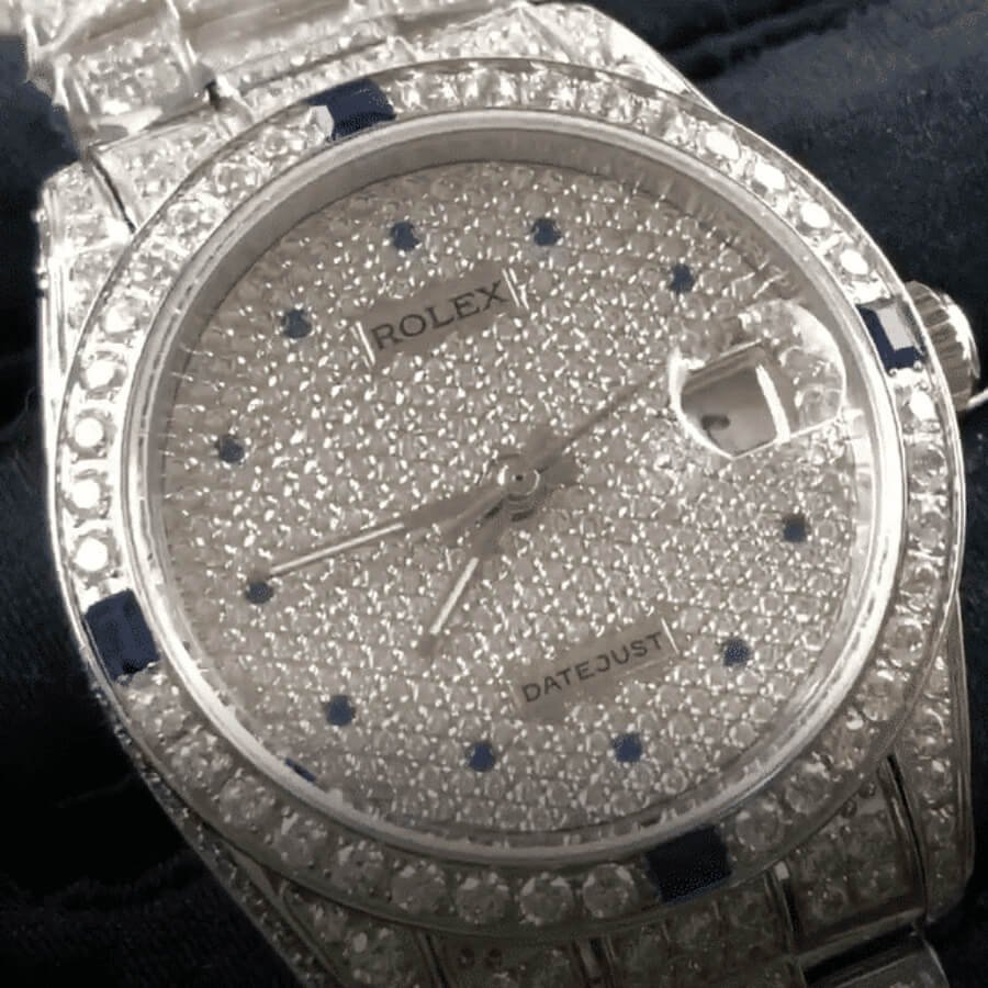 Alternative view of Rolex Datejust 116624 ??Oyster Diamond?? Masterpiece Clone