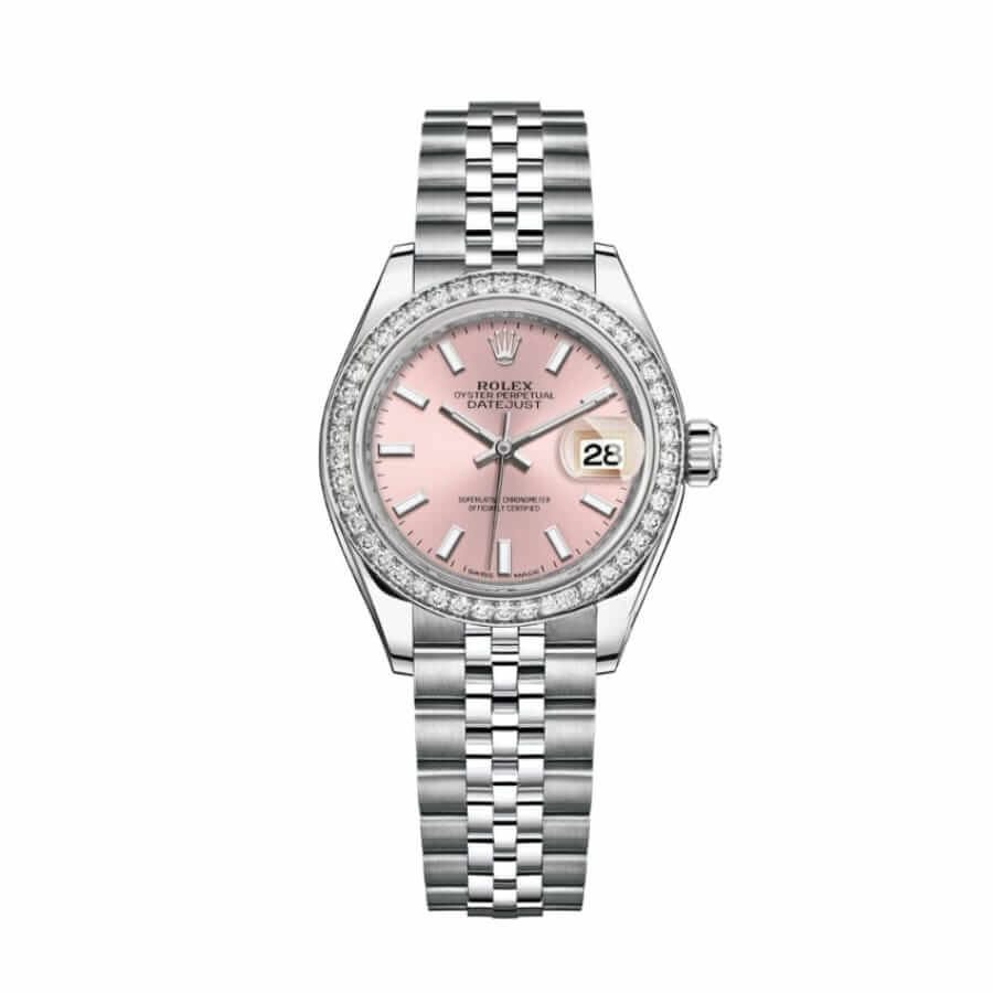 Rolex Lady-Datejust 279384RBR ??Pink Dial Diamond Bezel?? 1:1 Master Replica