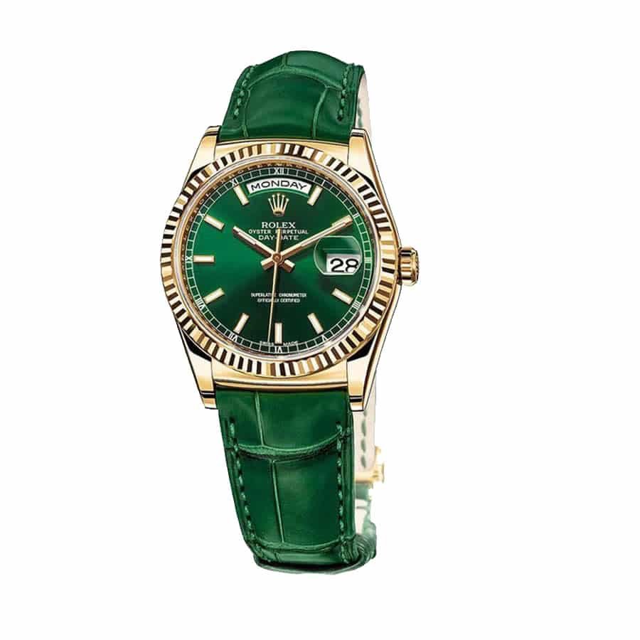 Alternative view of Rolex Day-Date 118138-0003 ??Green Dial?? Superior Replica