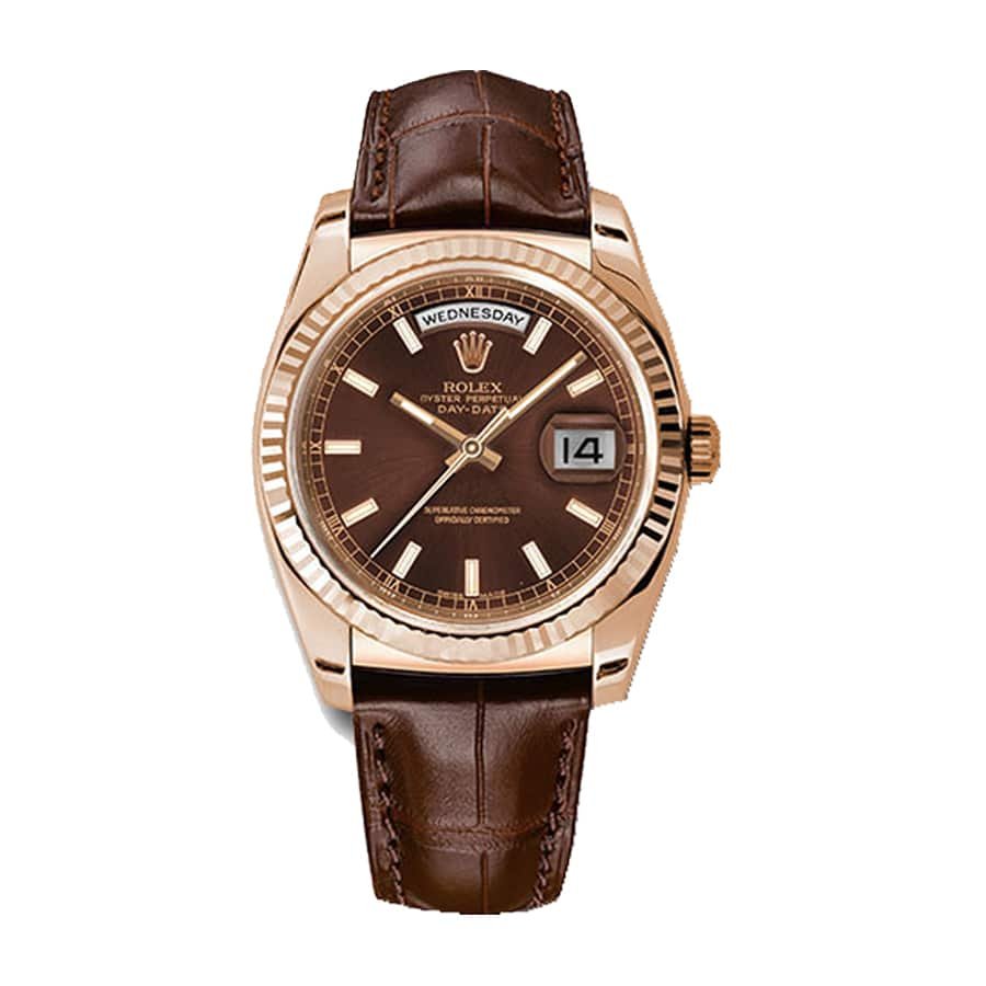 Rolex Day-Date 118135-0002 ??Brown Dial?? Detailed Replica