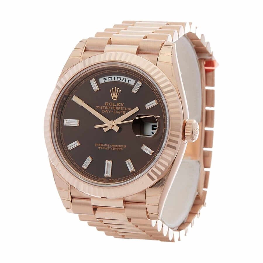 Alternative view of Rolex Day-Date 228235 ??Chocolate Dial?? Luxury Clone Quality