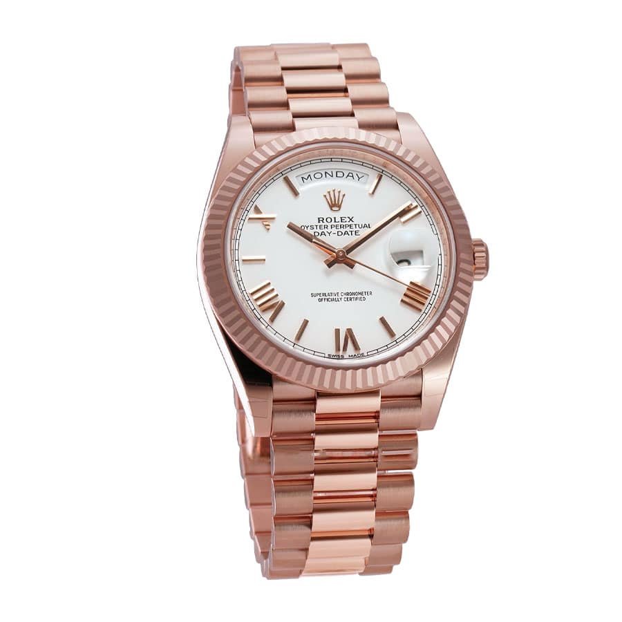 Alternative view of Rolex Day-Date 228235 ??White Dial?? Signature Replica 1:1