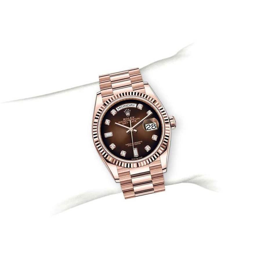 Rolex Day-Date 128235 ??Brown Ombre Dial?? Top Grade Clone 1:1 - 图片 4