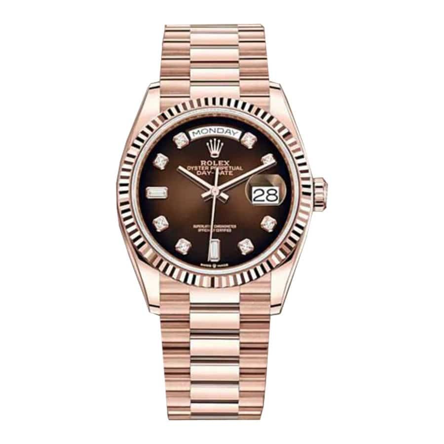 Rolex Day-Date 128235 ??Brown Ombre Dial?? Top Grade Clone 1:1