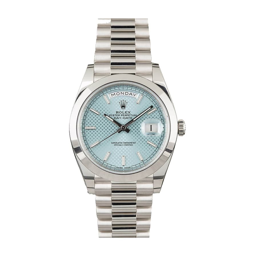 Rolex Day-Date 228206 ??Ice Blue Baguette?? Premium Duplicate