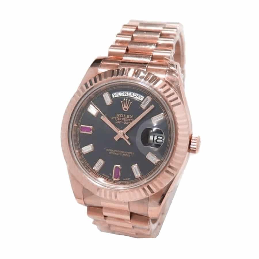 Alternative view of Rolex Day-Date II 218235 ??Black Dial?? Premium Replica 1:1