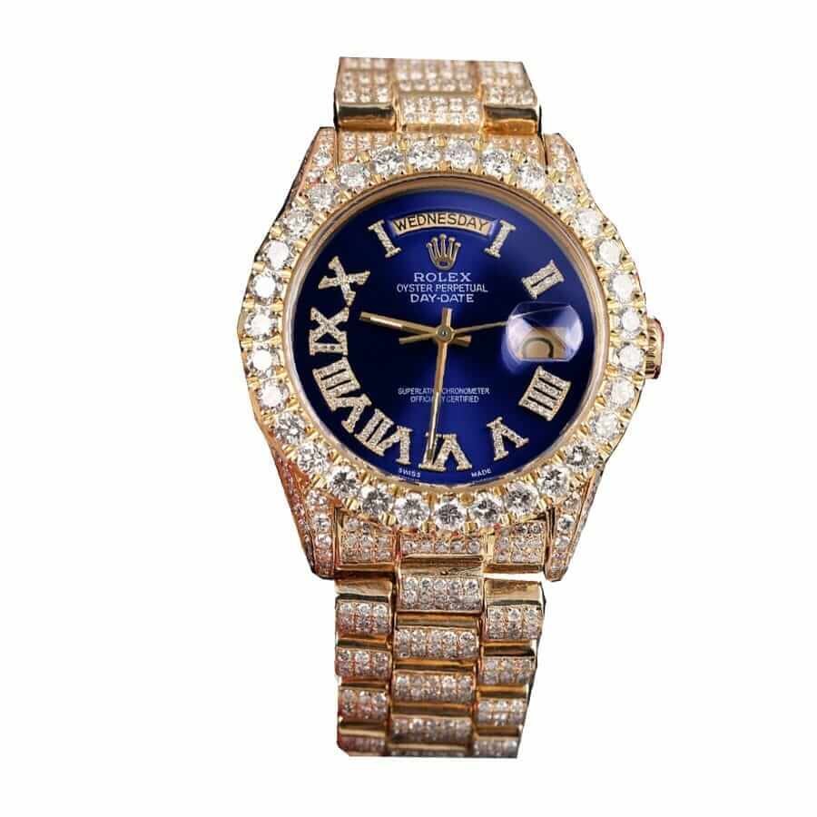 Rolex Day-Date 18038 ??Iced Out?? High Fidelity Replica