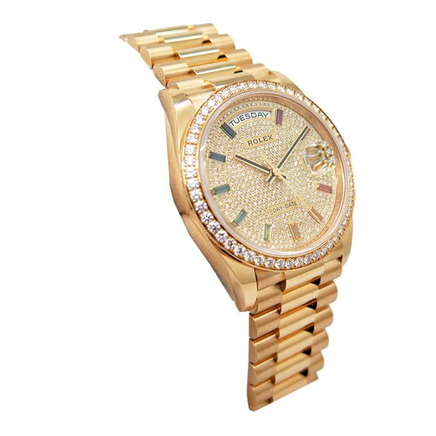 Rolex Day-Date 128348RBR ??Pave Diamond Dial?? Perfect Duplicate Edition - 图片 3