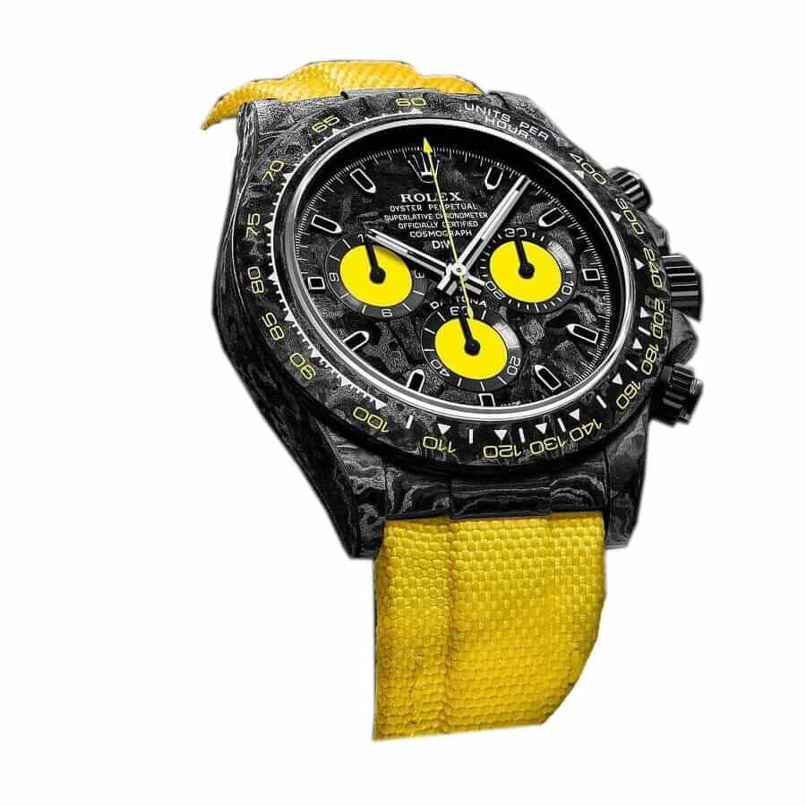 Alternative view of Rolex Cosmograph Daytona DIW ??Lemon Edition?? Ultra Realistic Replica