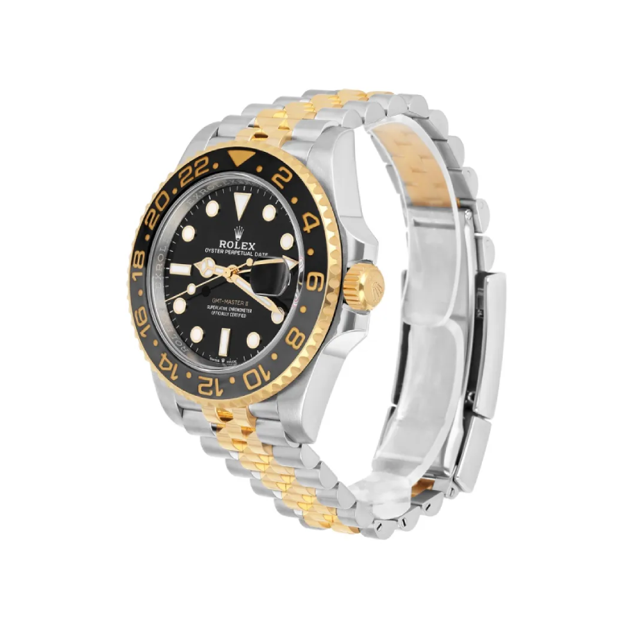 Alternative view of Rolex GMT-Master II 126718GRNR ??Yellow Gold Jubilee?? Precision Replica Edition