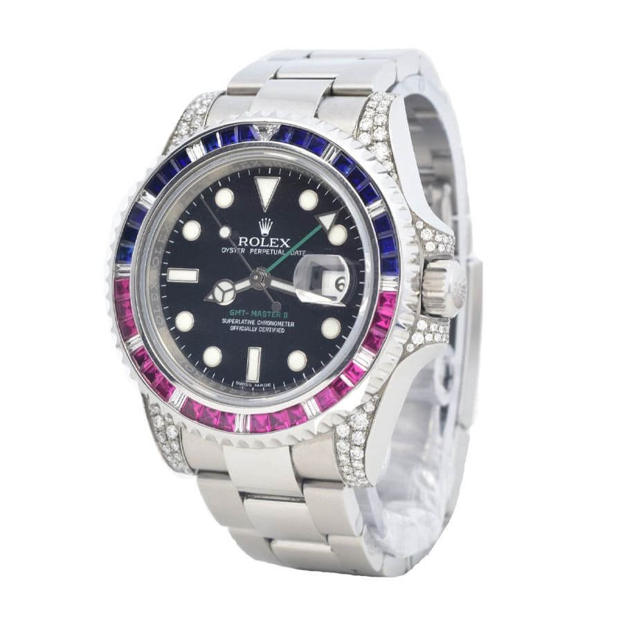 Alternative view of RolexGMT Master 116718LN ??Diamond Bezel?? Ultra Clone 1:1