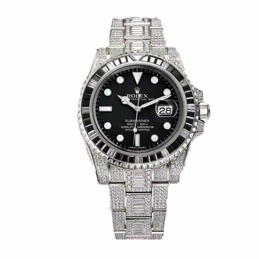 Rolex Submariner 116610LN-97200 ??Iced Out?? Precision Clone