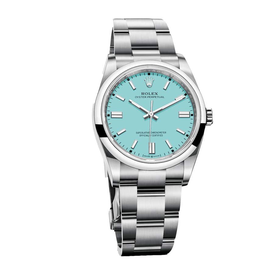 Rolex Oyster Perpetual 126000 ??Turquoise Blue Dial?? First-Class Replica - 图片 2