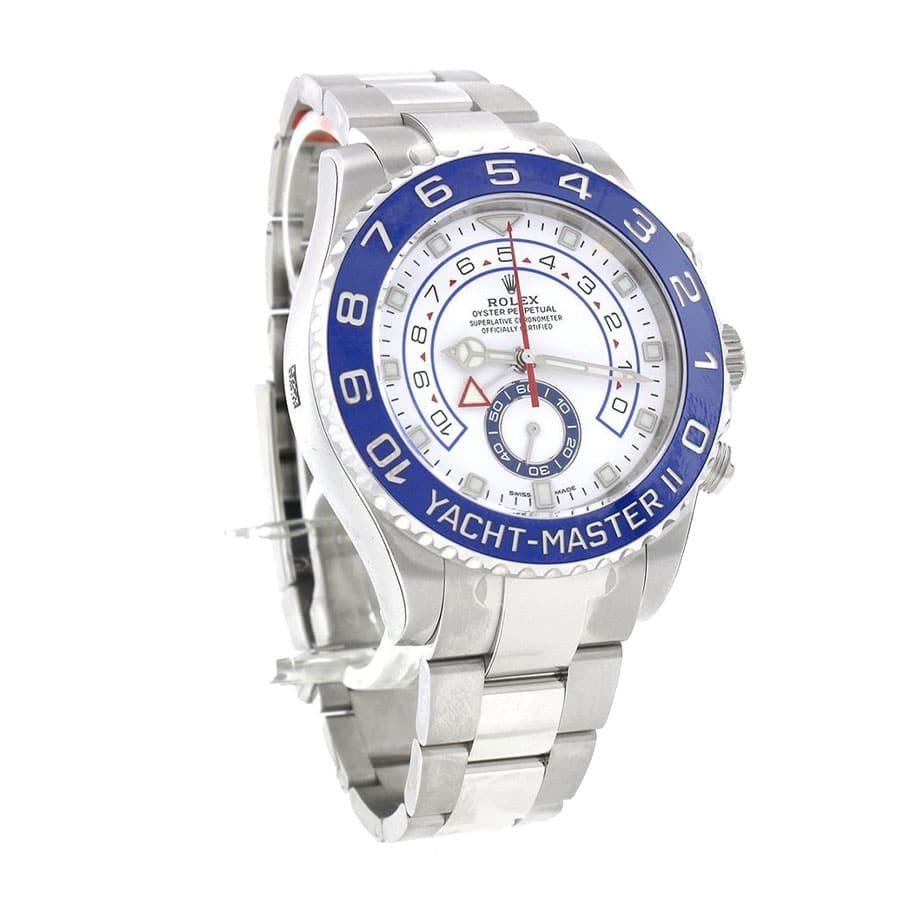 Alternative view of Rolex Yacht-Master II 116680 White Dial High-End Clone Quality