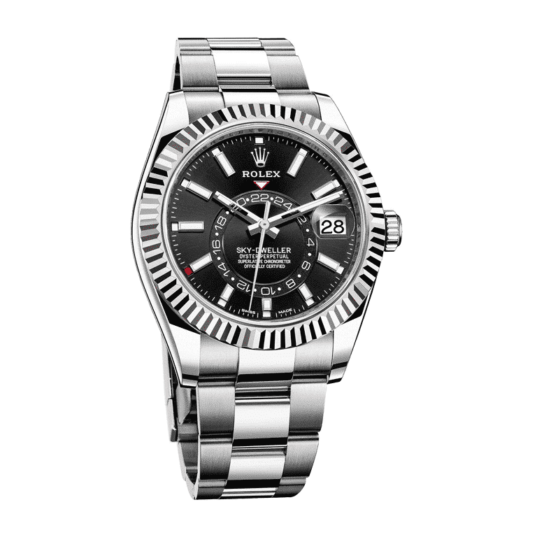 Alternative view of Rolex Sky-Dweller 326934 Black Dial Timepiece Ultra Fine Replica