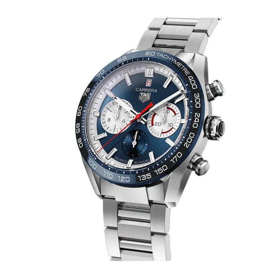 Alternative view of TAG Heuer Carrera Chronograph CBG2016.BA0616 ??Blue Dial?? High-End Clone Quality