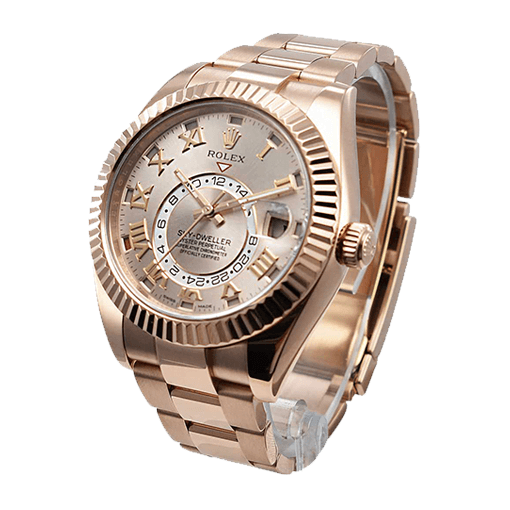 Alternative view of Rolex Sky-Dweller 326935 ??Everose Gold?? Deluxe Copy Quality