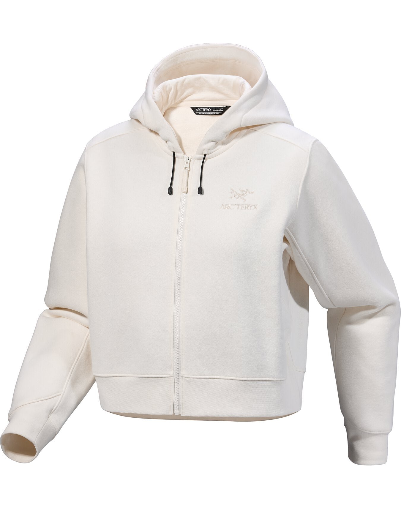 Emblem Fleece Full Zip Crop Hoody Women's - 图片 9