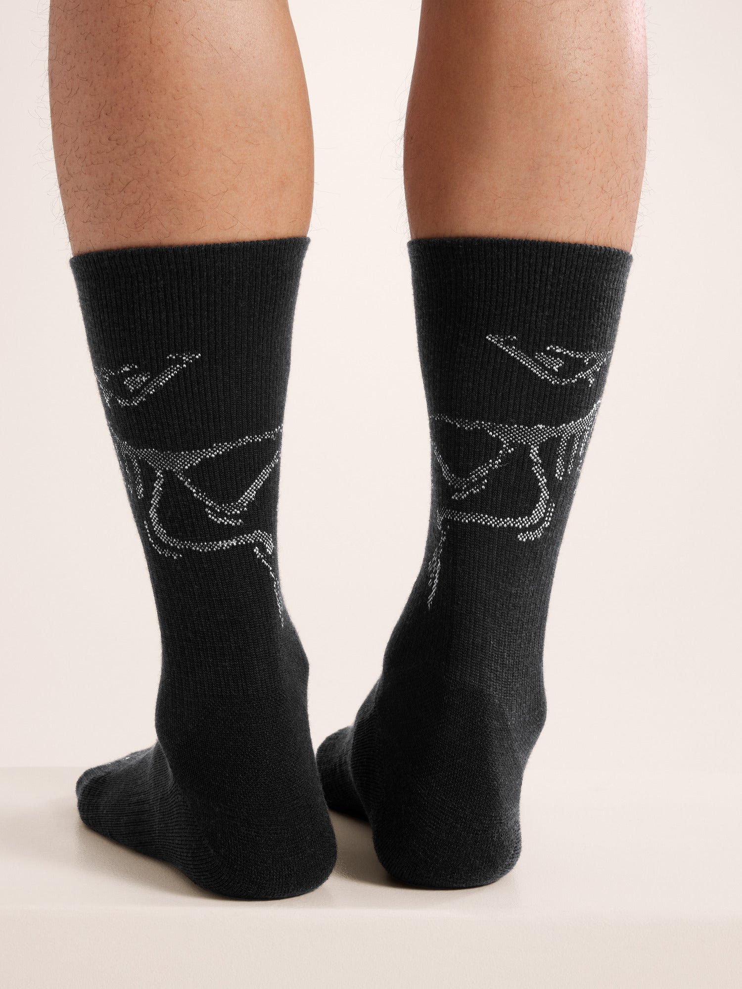Alternative view of Merino Wool Mid Bird Sock