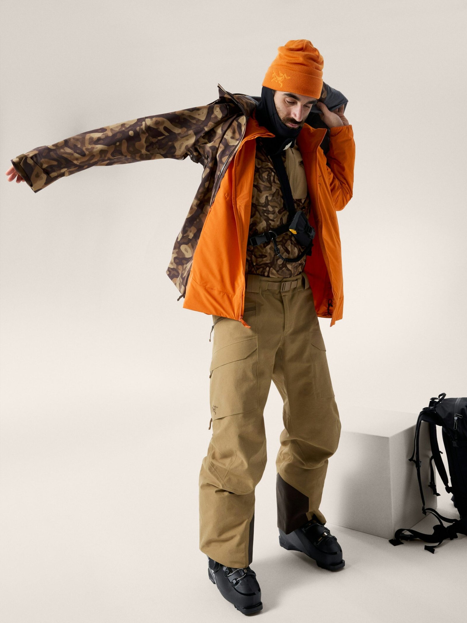 Rho LT Zip Neck Men's - Print - 图片 3