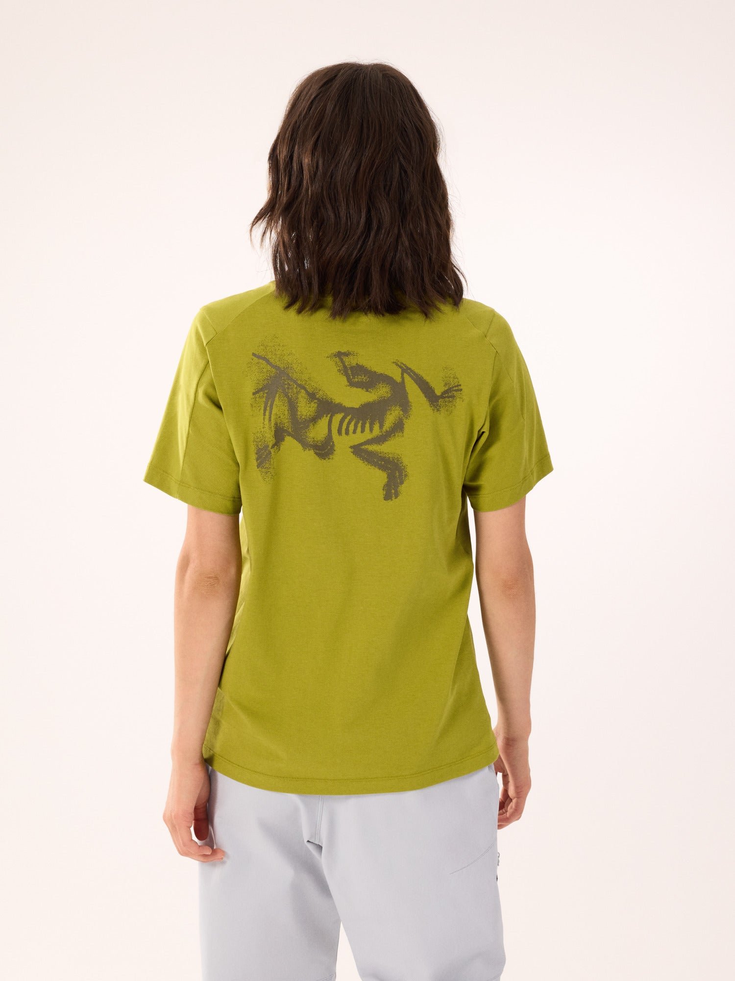 Kragg SL Cotton Blurred Bird Crew Shirt SS Women's - 图片 3