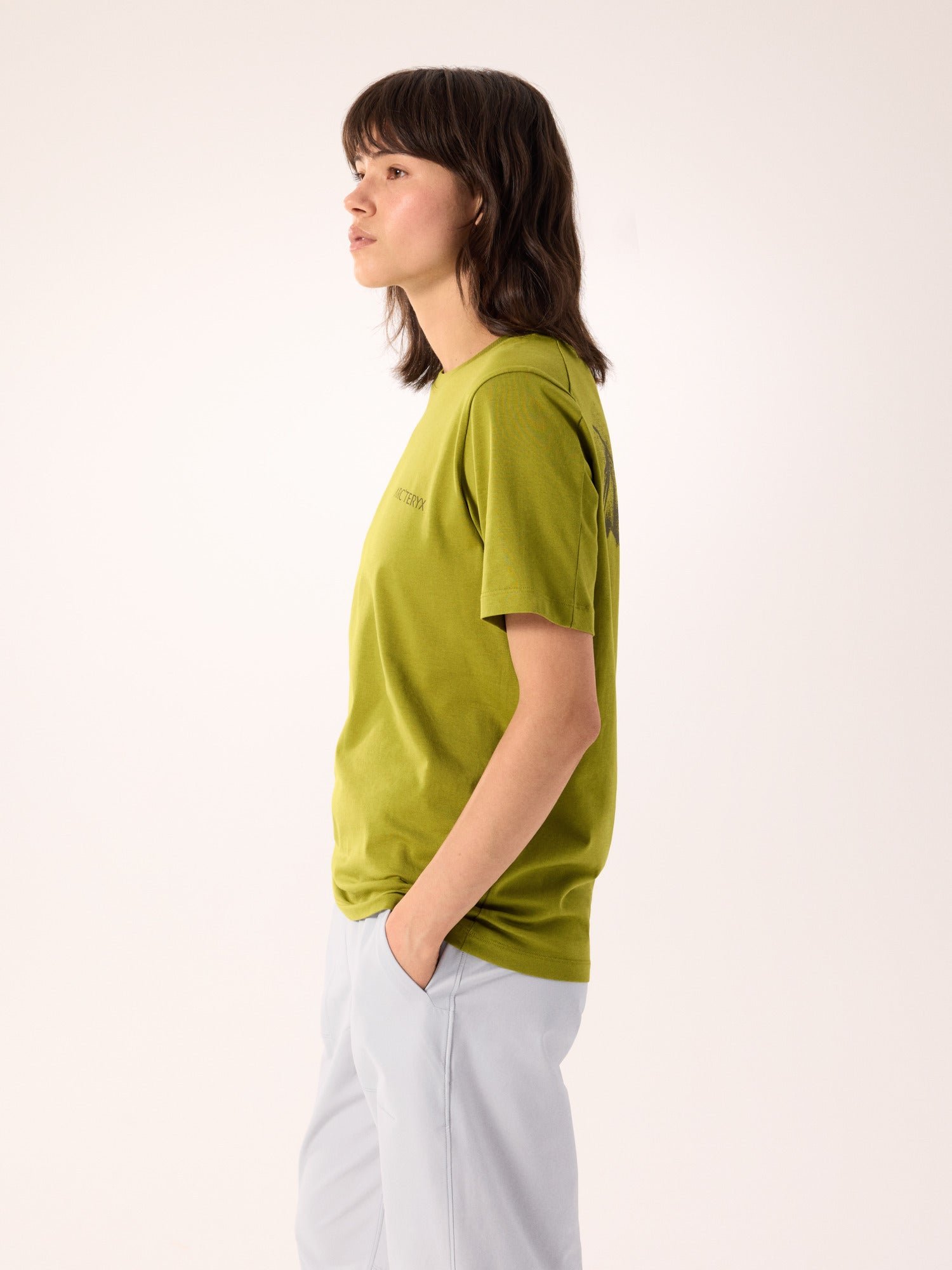 Kragg SL Cotton Blurred Bird Crew Shirt SS Women's - 图片 4