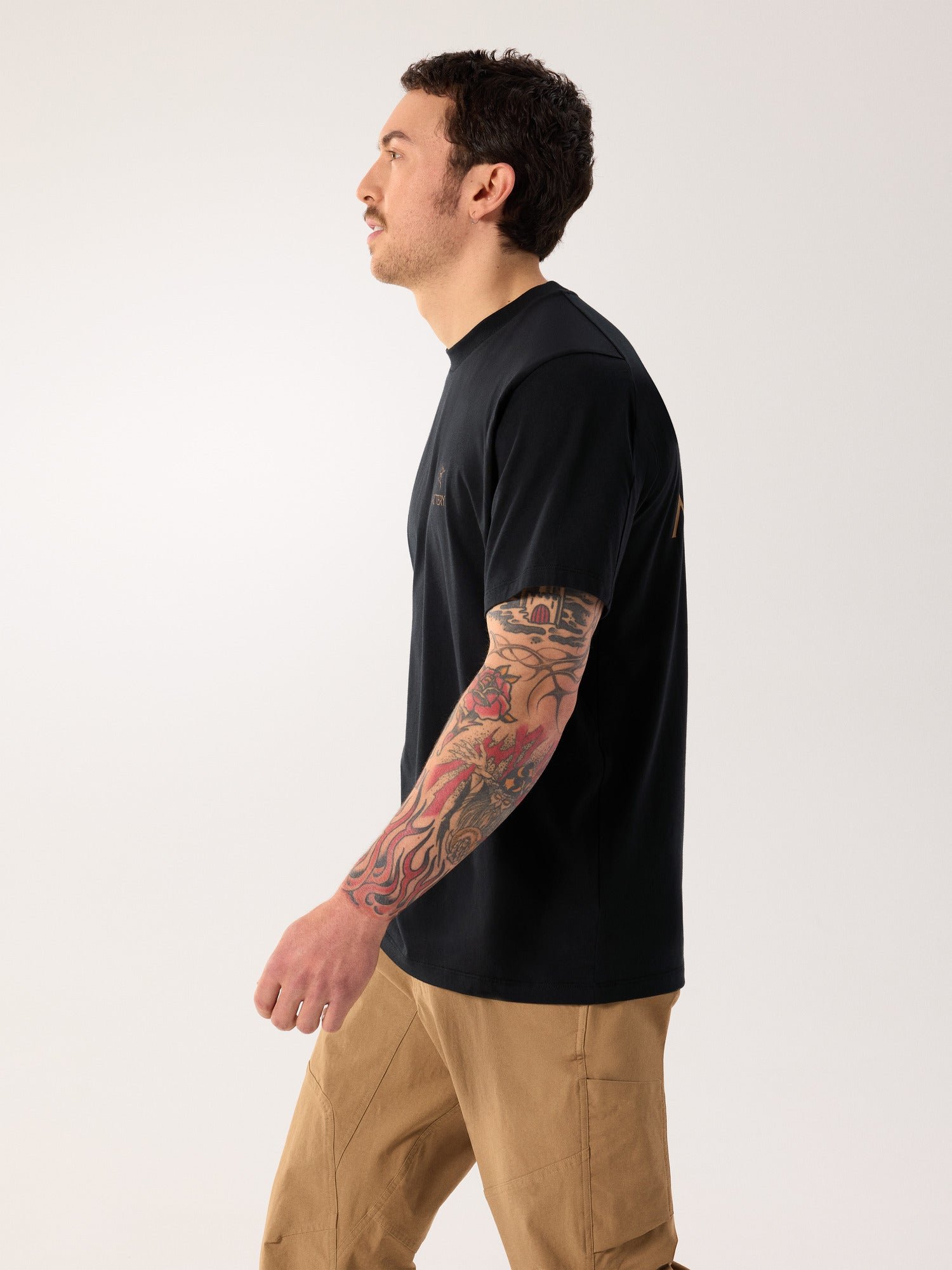 Kragg SL Cotton Bird Word Shirt SS Men's - 图片 4