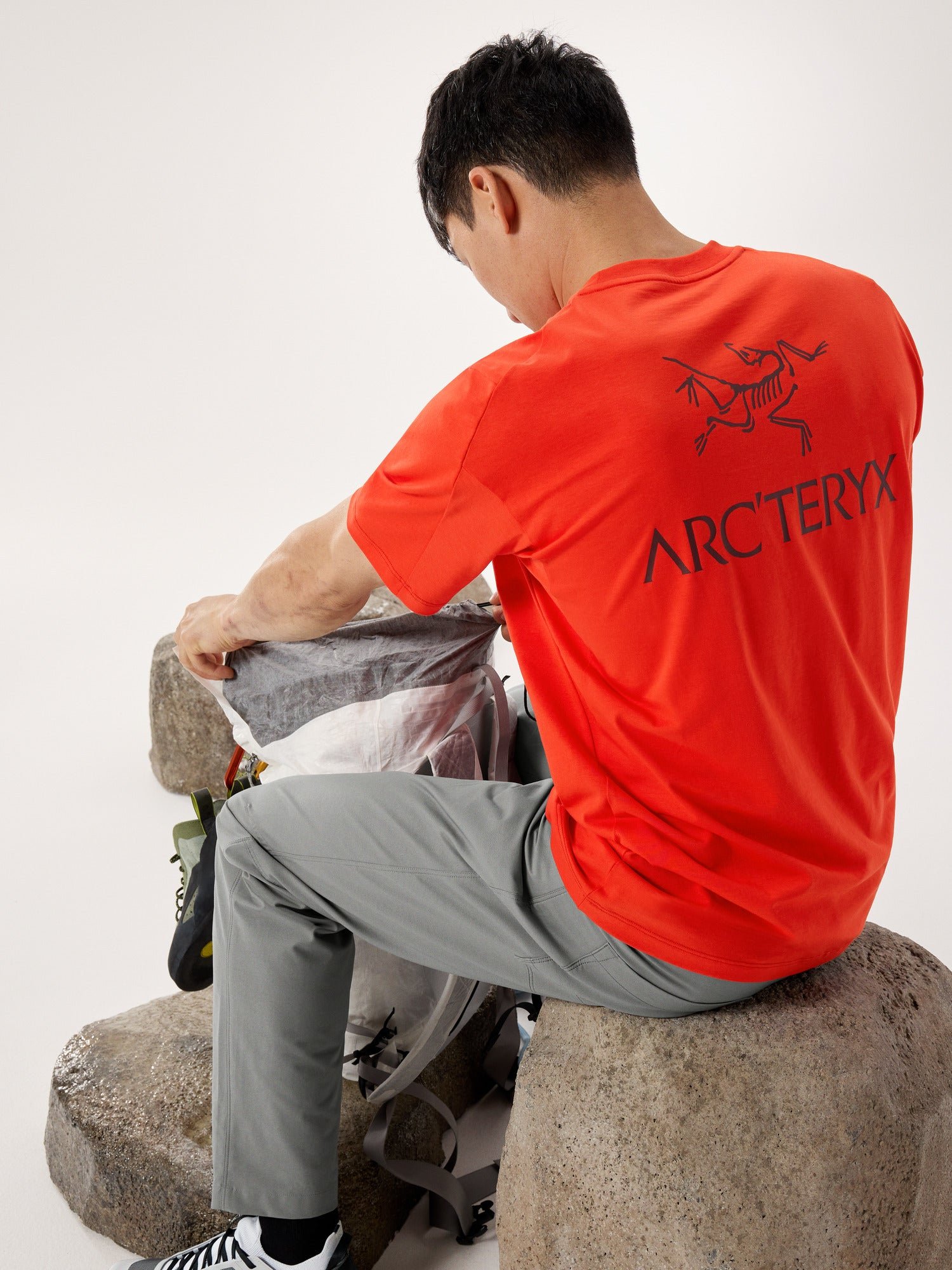 Alternative view of Kragg SL Cotton Bird Word Shirt SS Men's