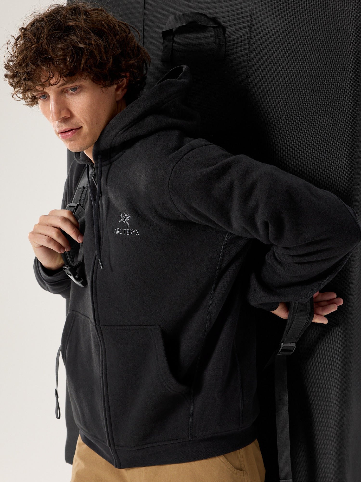 Alternative view of Emblem Fleece Full-Zip Hoody Men's