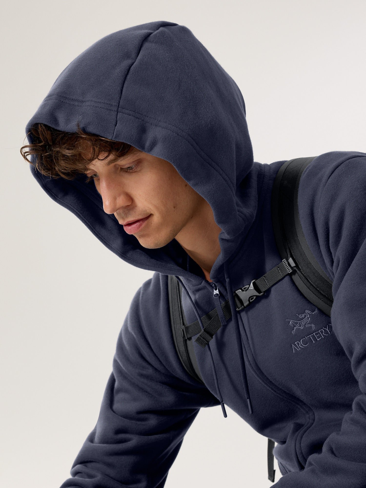 Emblem Fleece Full-Zip Hoody Men's - 图片 5