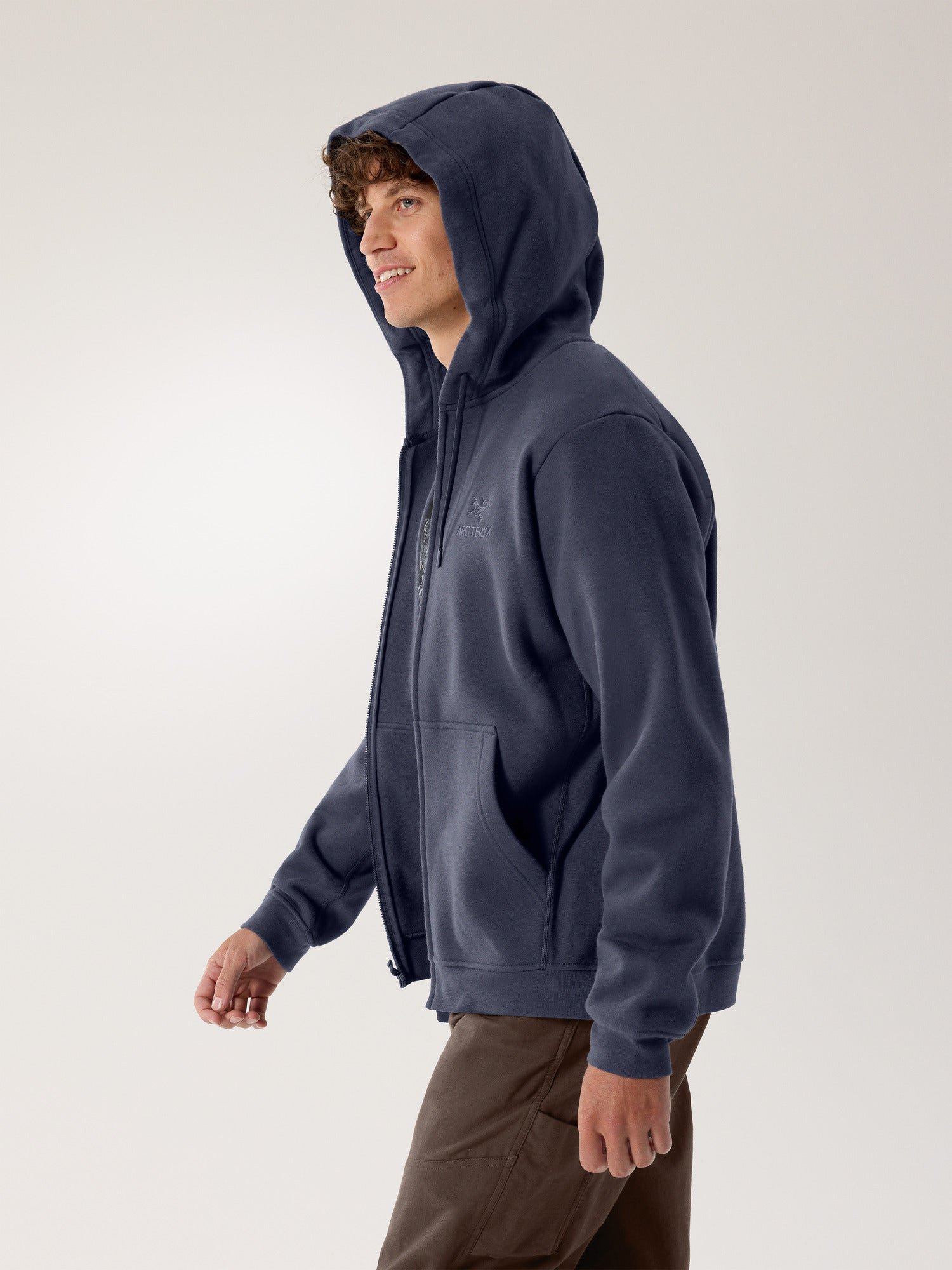 Emblem Fleece Full-Zip Hoody Men's - 图片 4