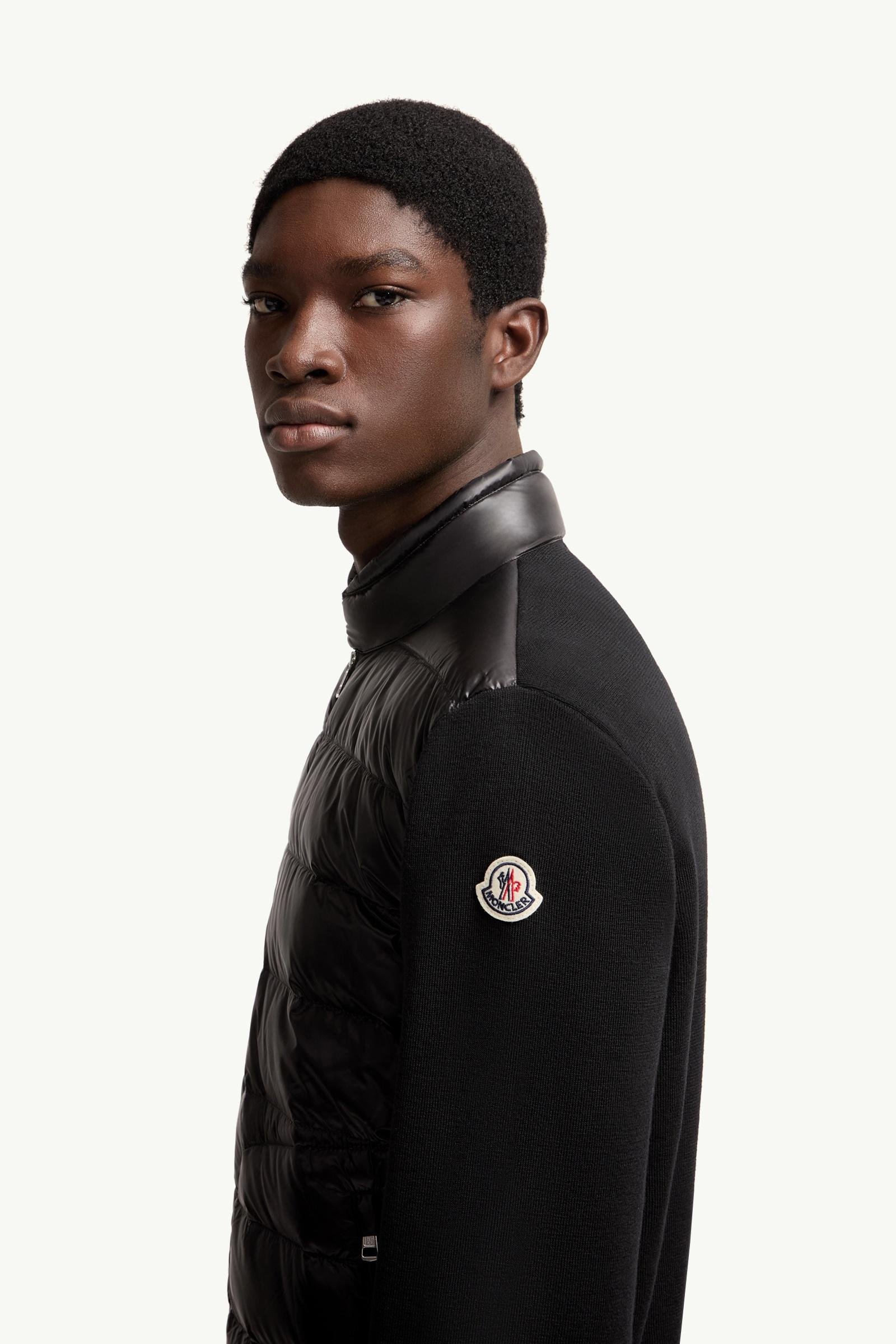 Alternative view of Padded Wool Zip-Up Cardigan