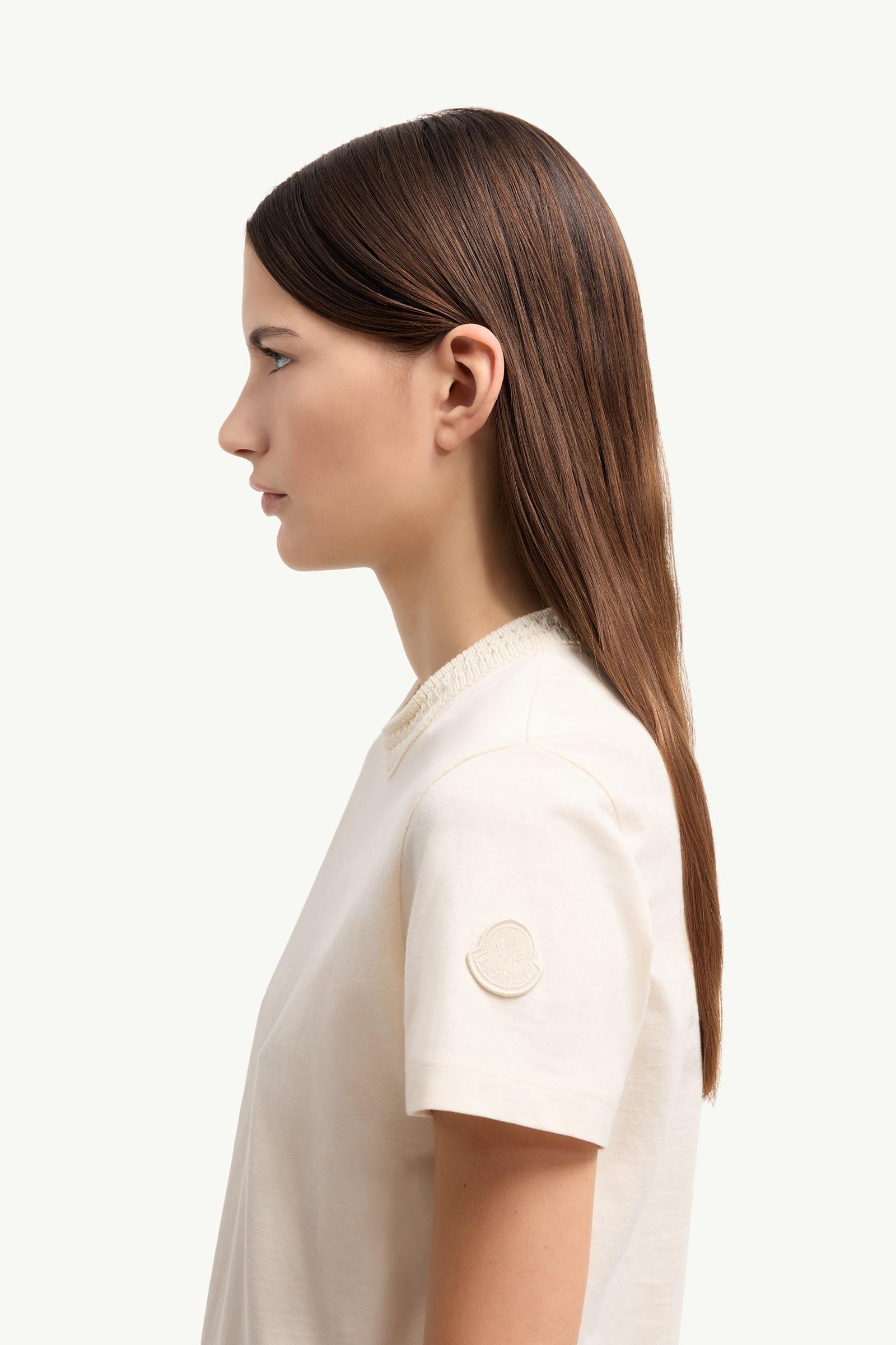 Alternative view of Crochet Accent Cotton T-Shirt