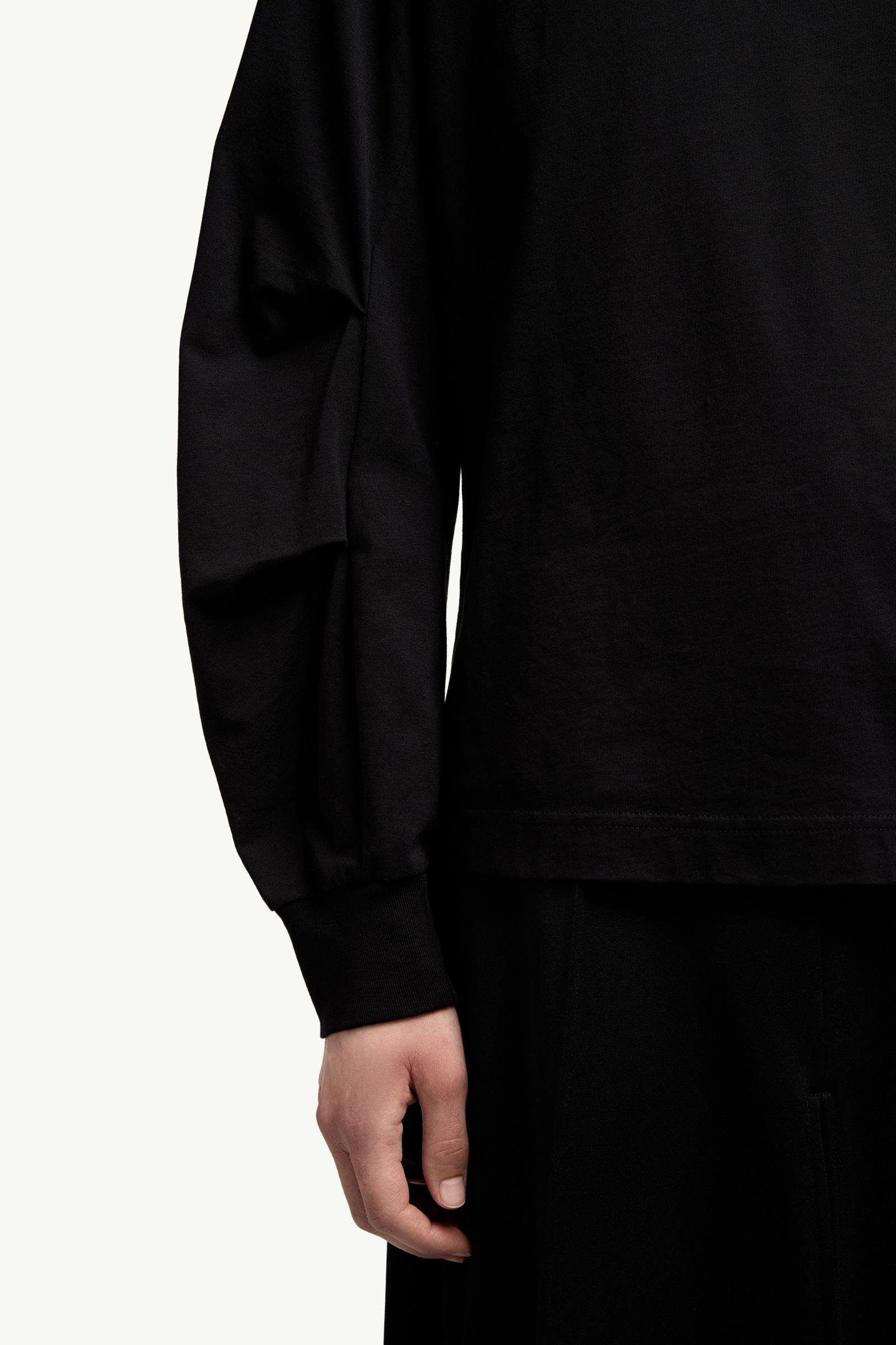 Cotton Pleated Sleeve T-Shirt - 图片 6