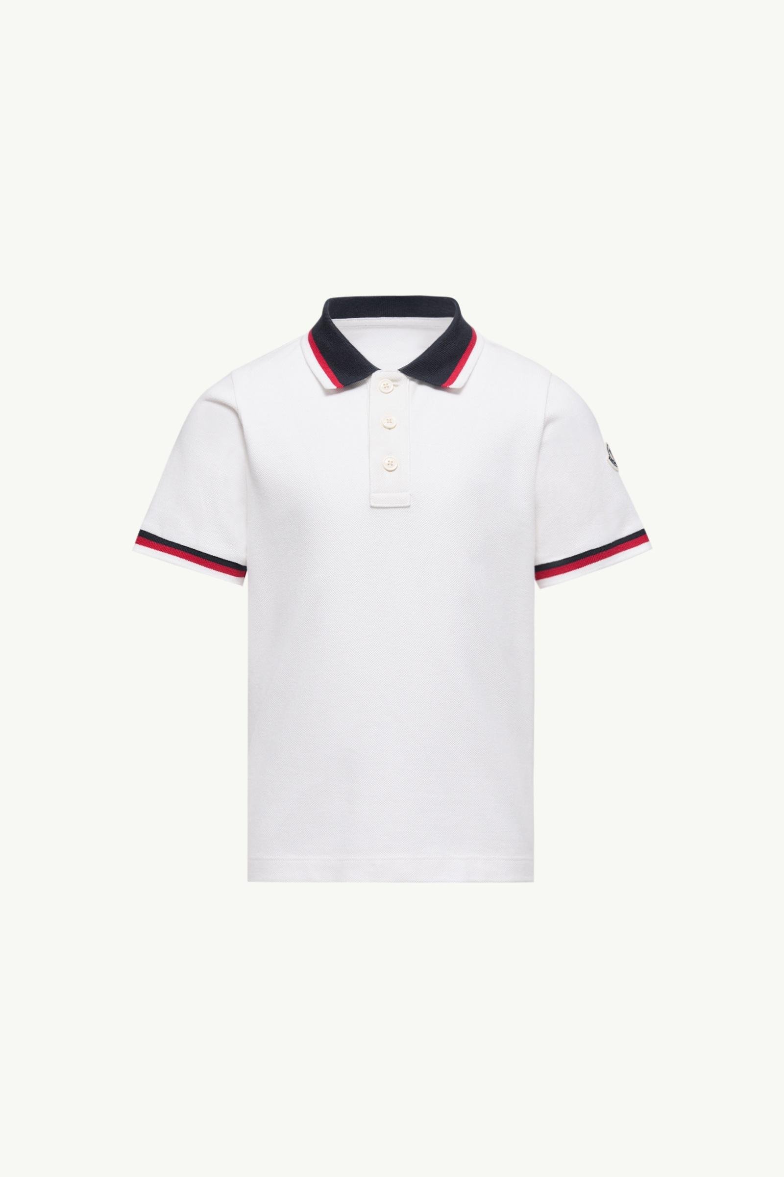 Tricolor-Trimmed Cotton Polo Shirt
