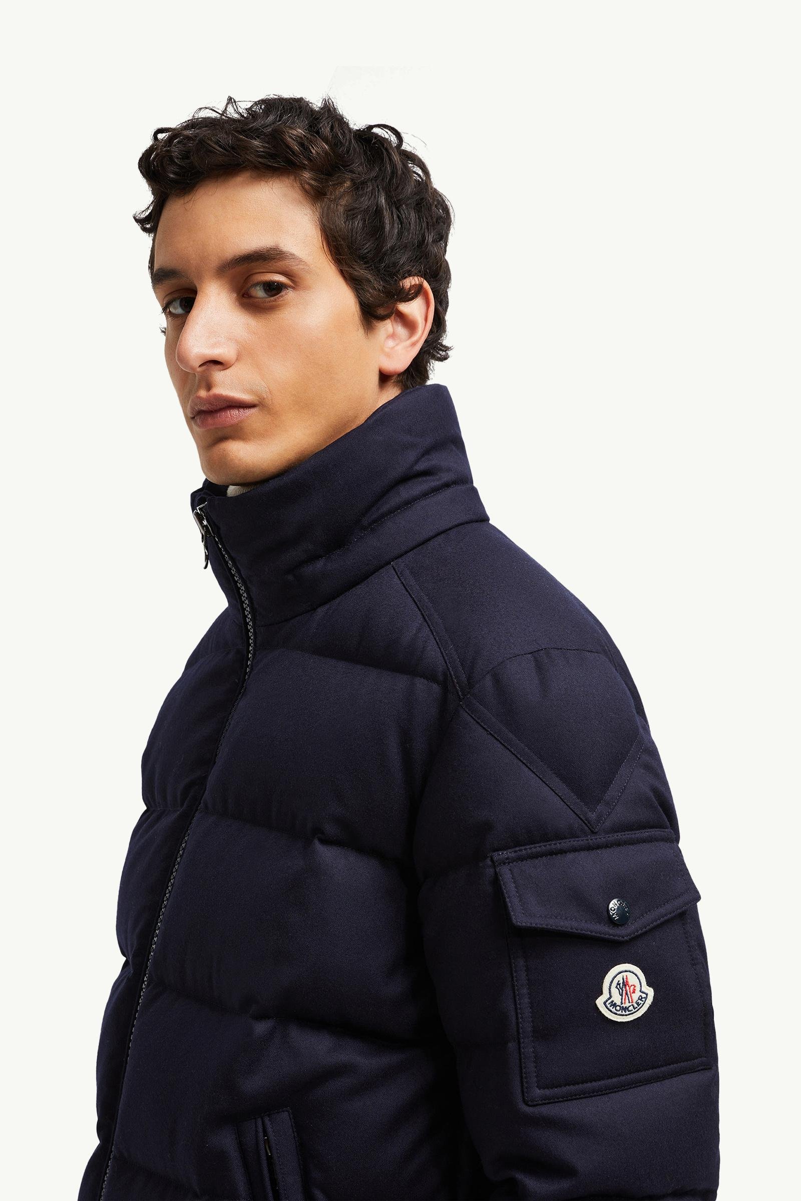 Montgenevre Hooded Wool Flannel Short Down Jacket - 图片 7