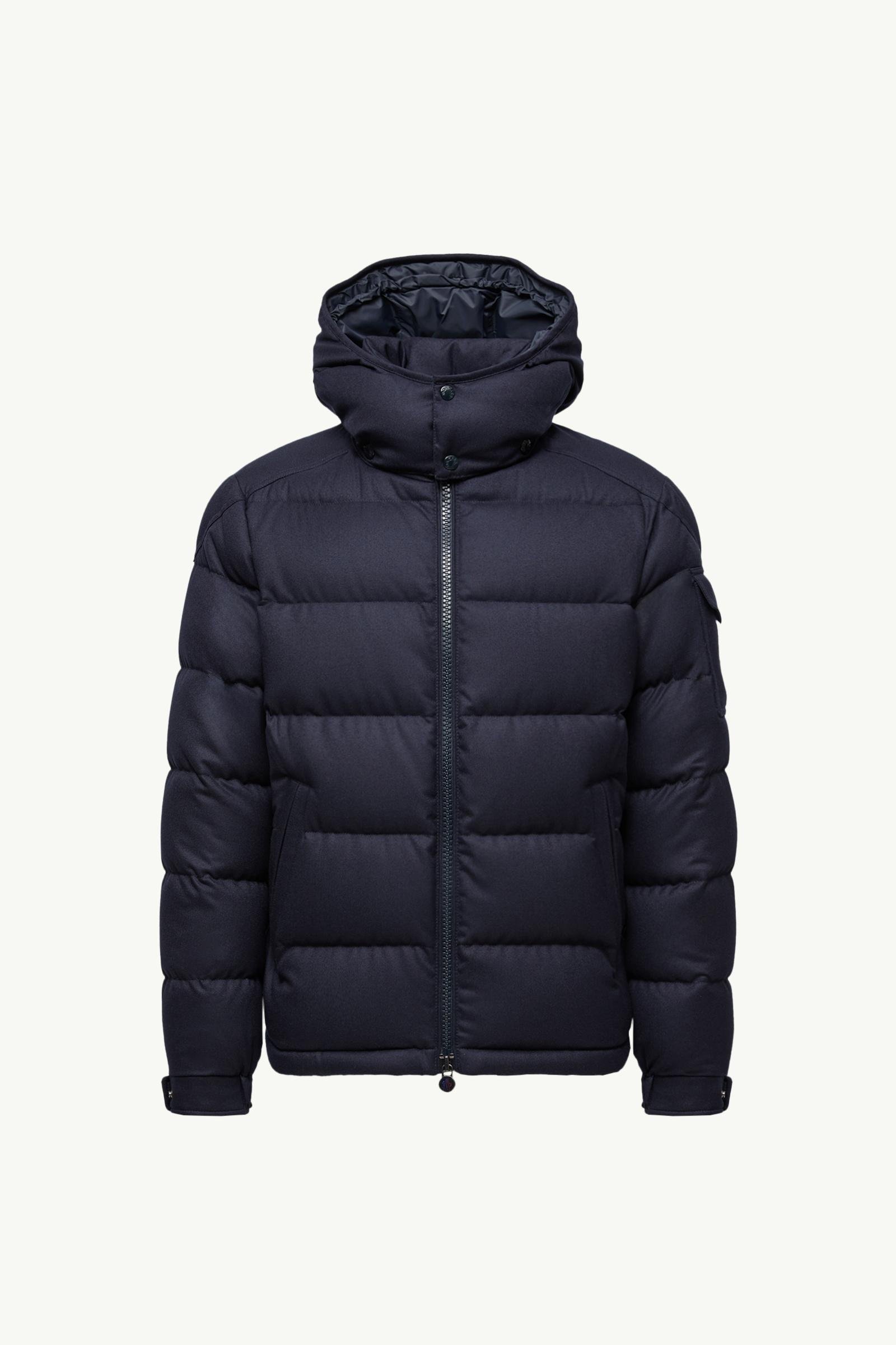 Montgenevre Hooded Wool Flannel Short Down Jacket - 图片 3