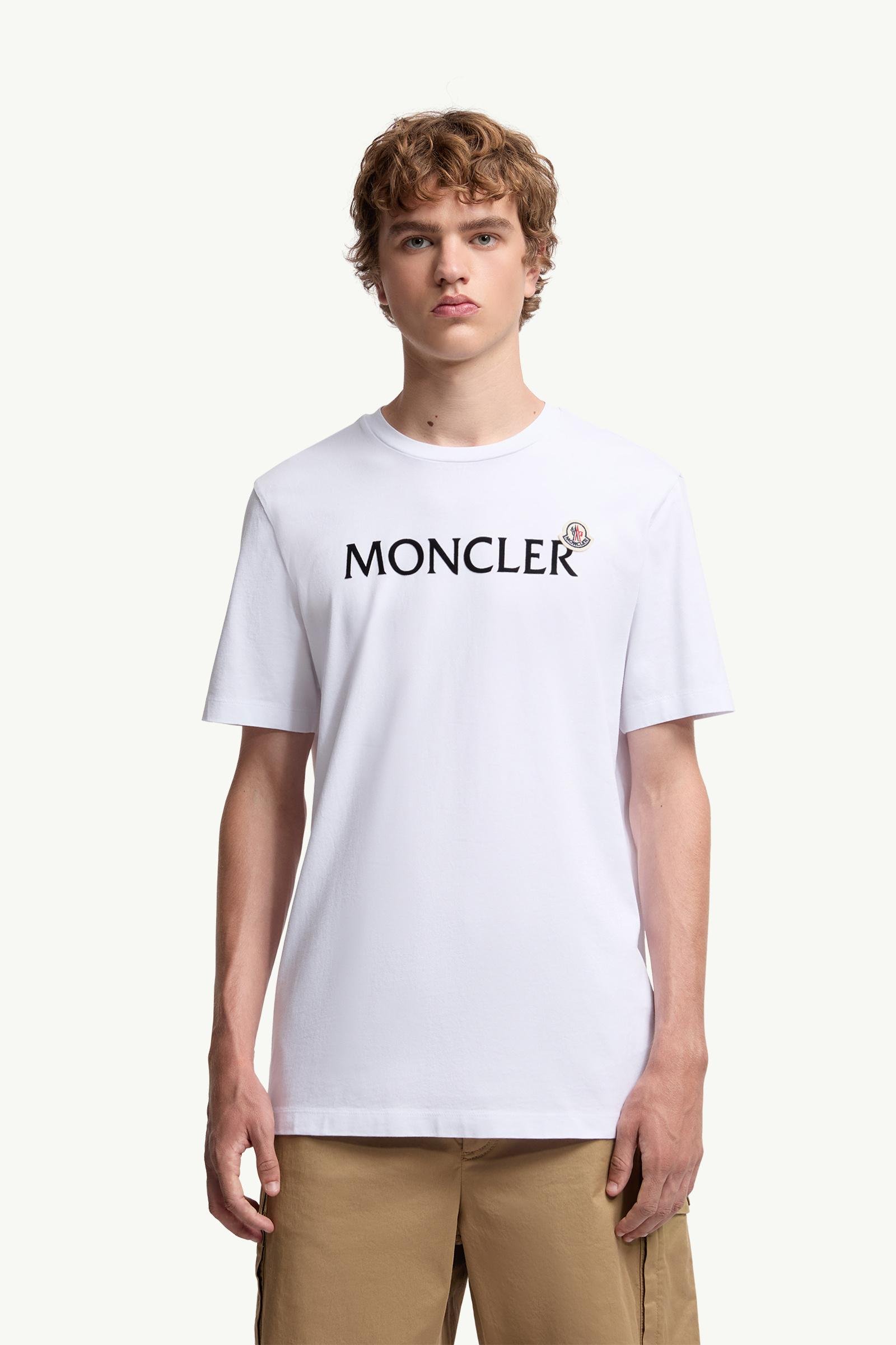 Flocked Logo Cotton T-Shirt - 图片 4