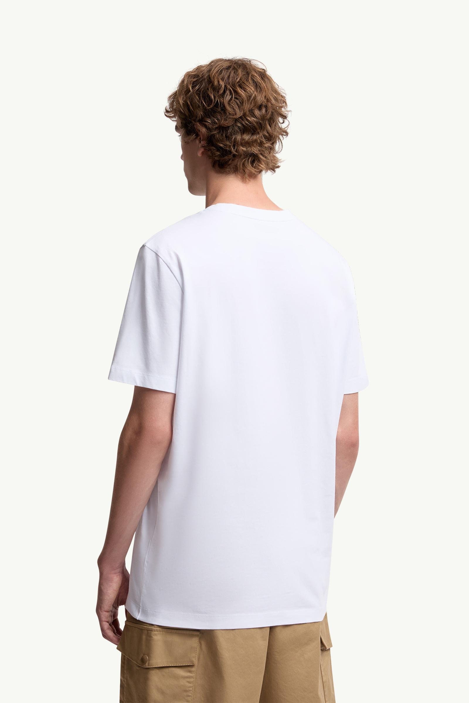 Flocked Logo Cotton T-Shirt - 图片 5