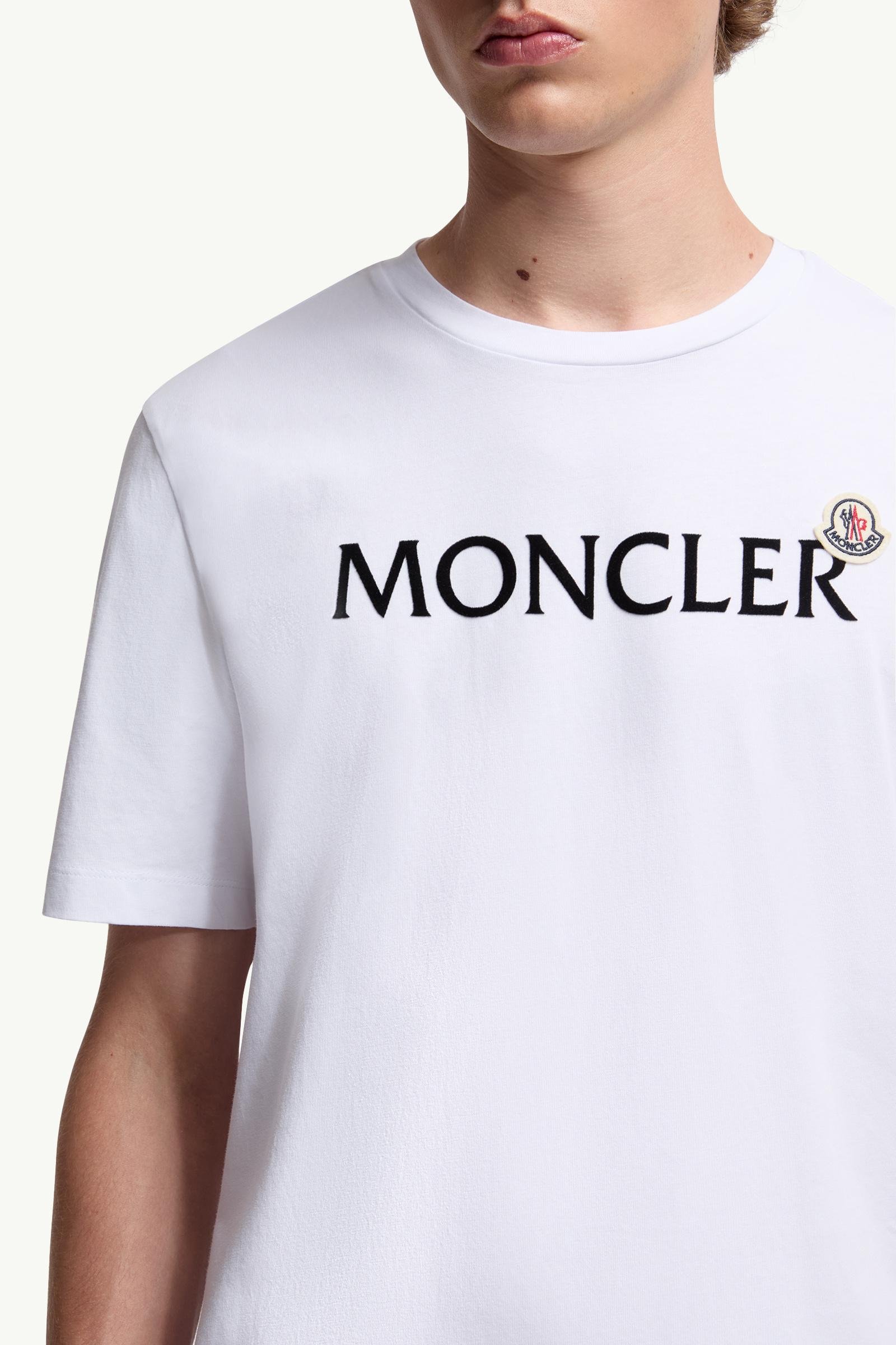 Flocked Logo Cotton T-Shirt - 图片 6