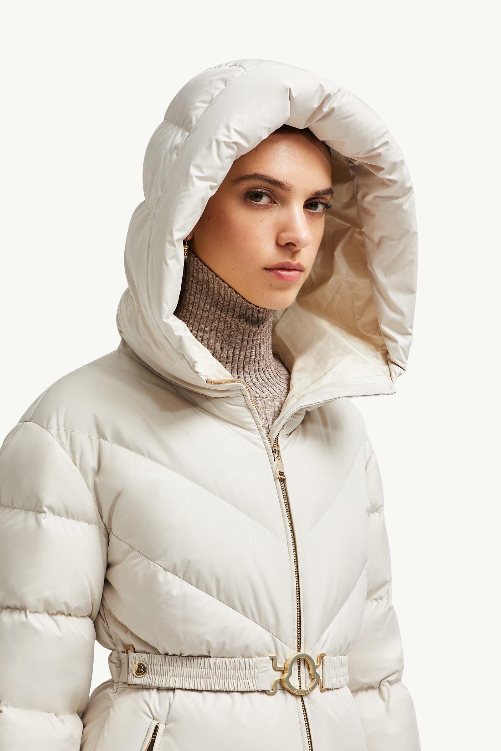 Alternative view of Brosse Diagonal-Quilted Hooded Short Down Jacket