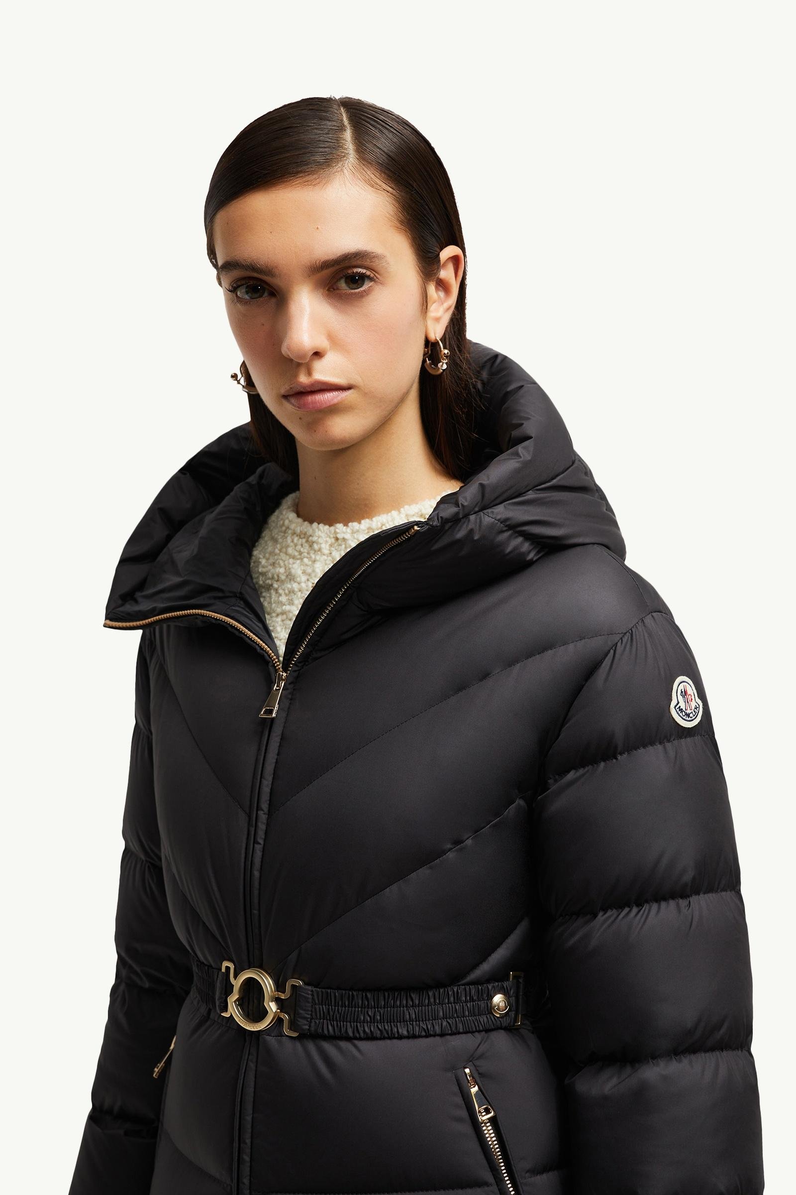 Brosse Diagonal-Quilted Hooded Short Down Jacket - 图片 2