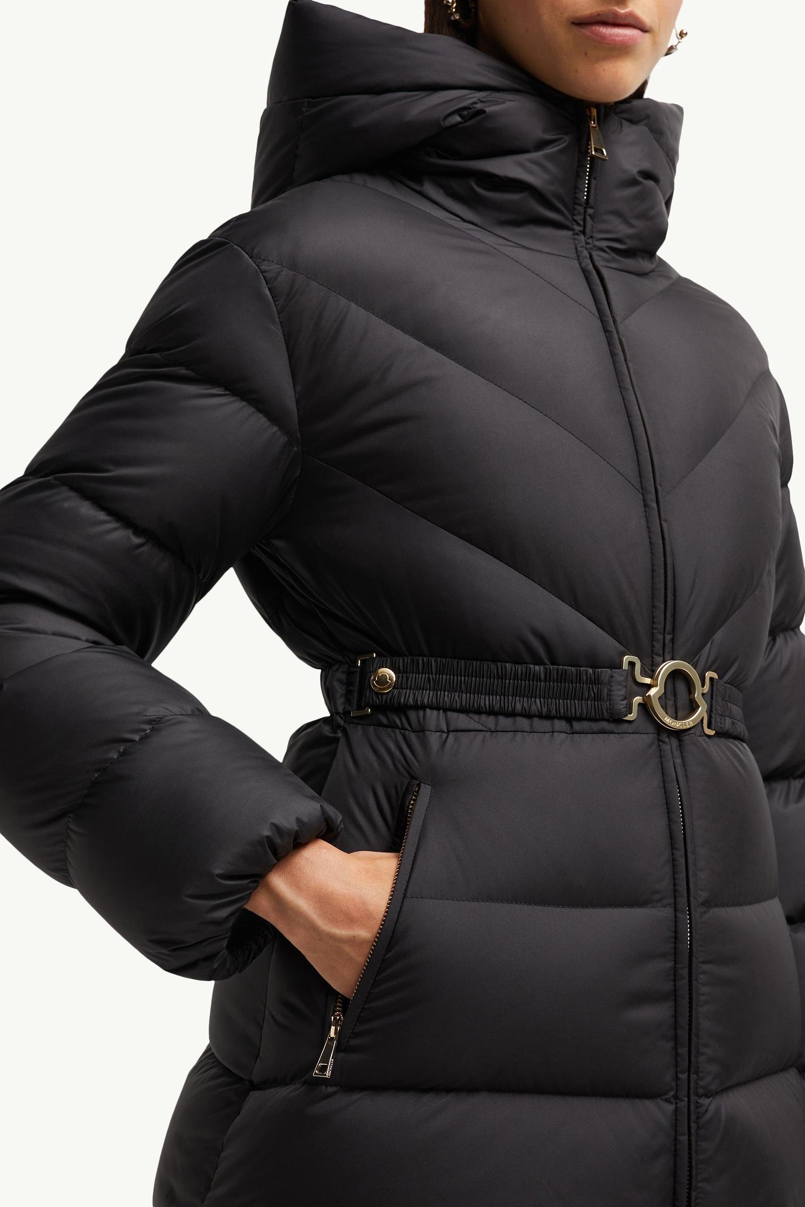 Brosse Diagonal-Quilted Hooded Short Down Jacket - 图片 6