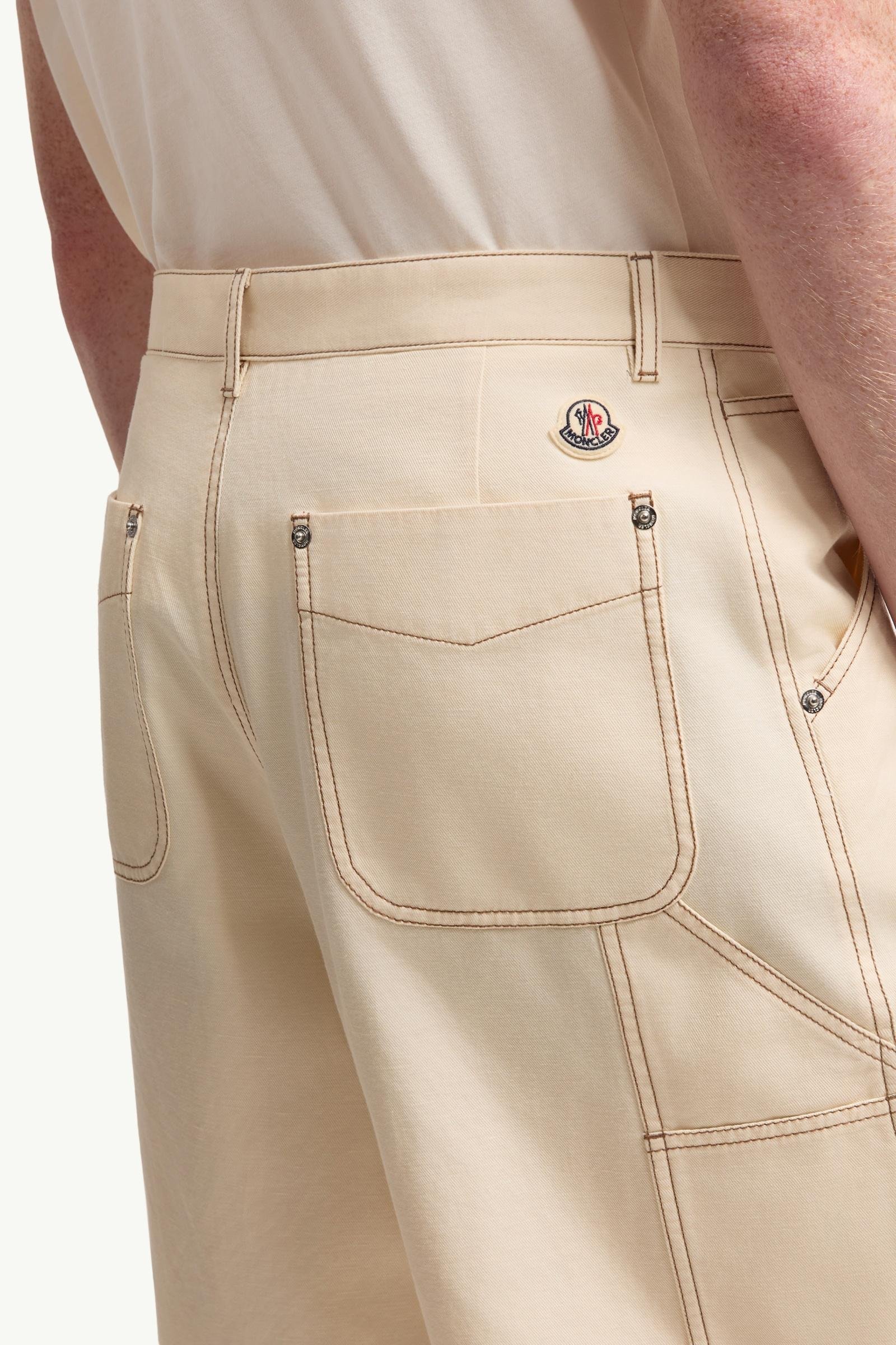 Linen & Cotton Gabardine Cargo Shorts - 图片 6