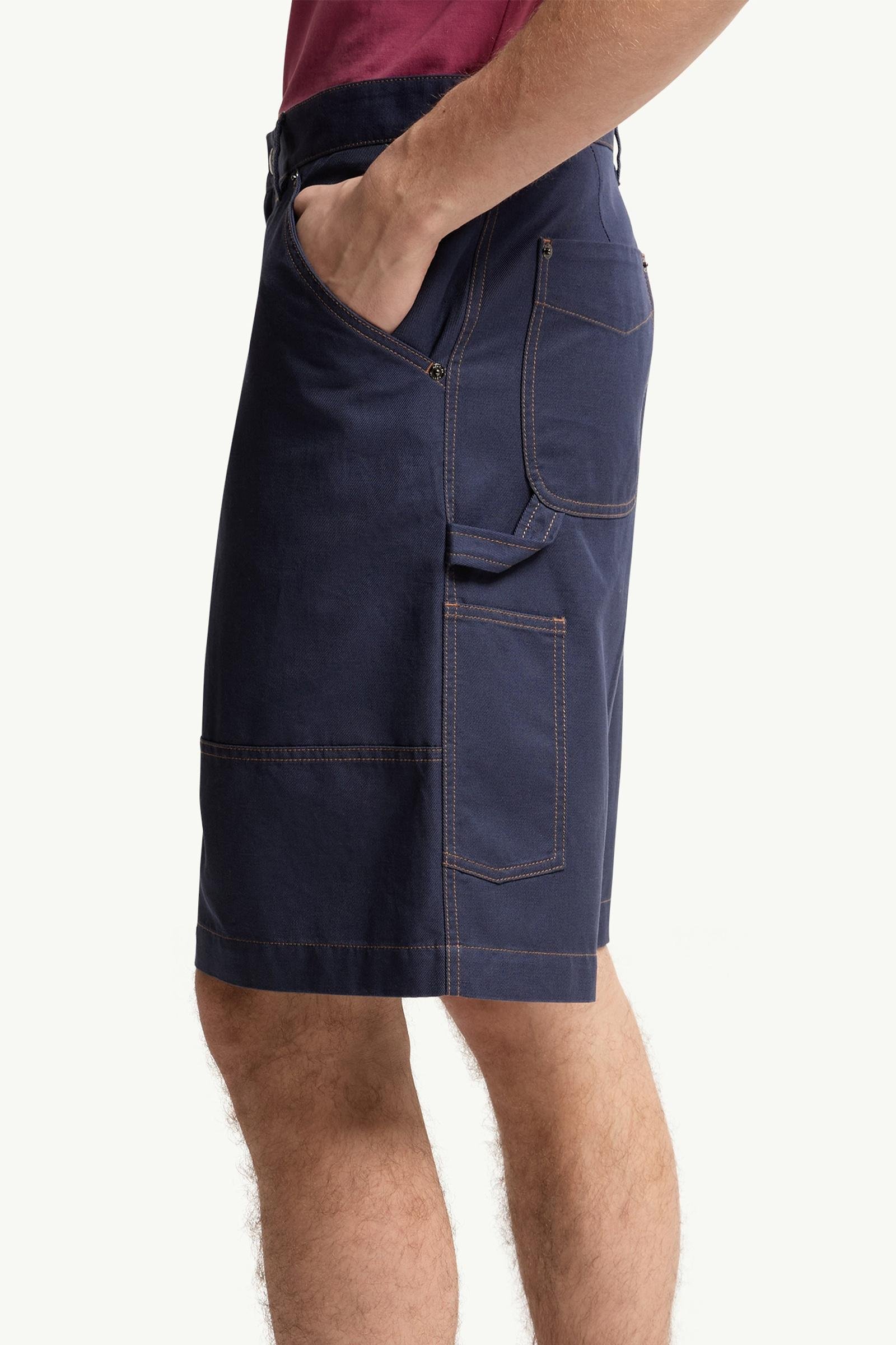Alternative view of Linen & Cotton Gabardine Cargo Shorts