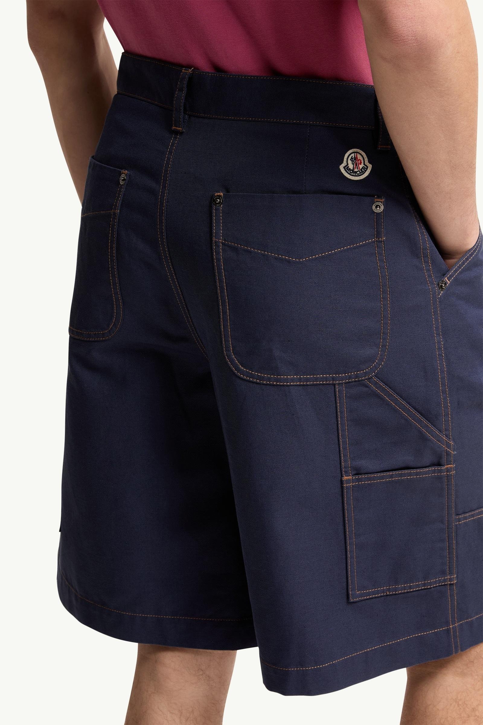 Linen & Cotton Gabardine Cargo Shorts - 图片 6