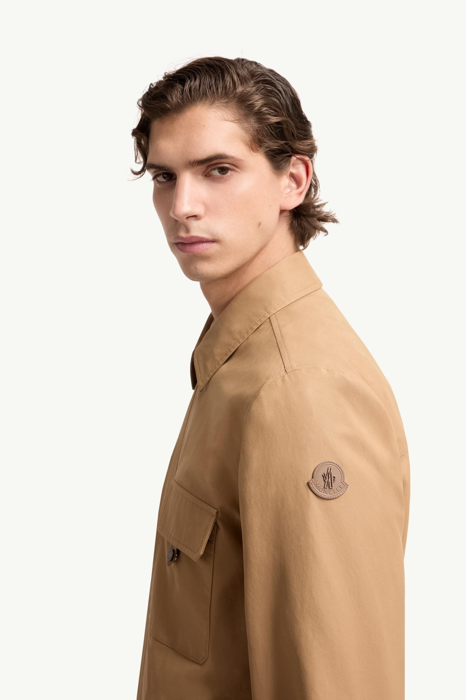 Alternative view of Leather Logo Cotton Blend Shirt Jacket
