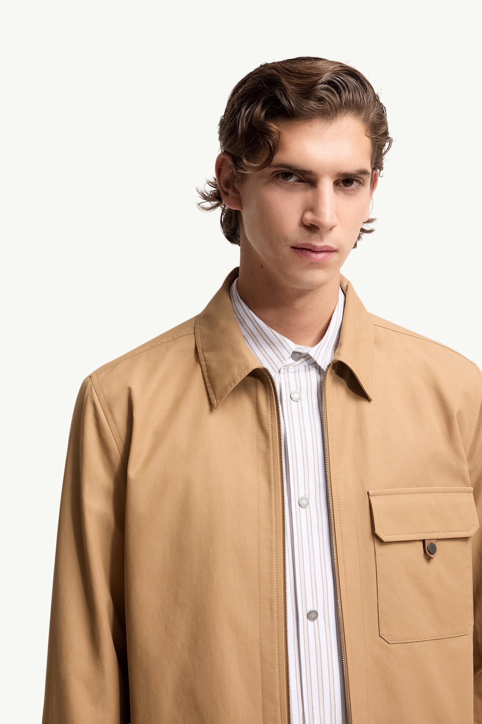 Leather Logo Cotton Blend Shirt Jacket - 图片 6