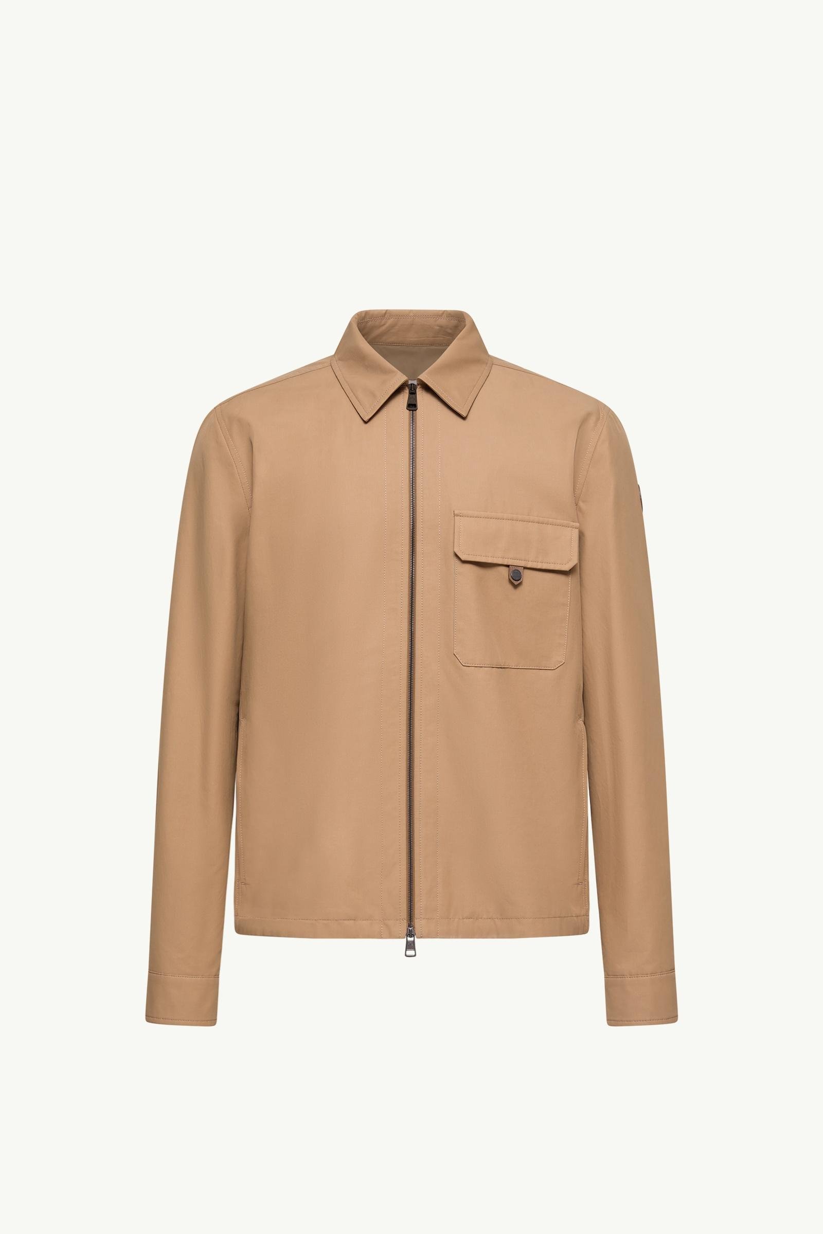 Leather Logo Cotton Blend Shirt Jacket - 图片 3